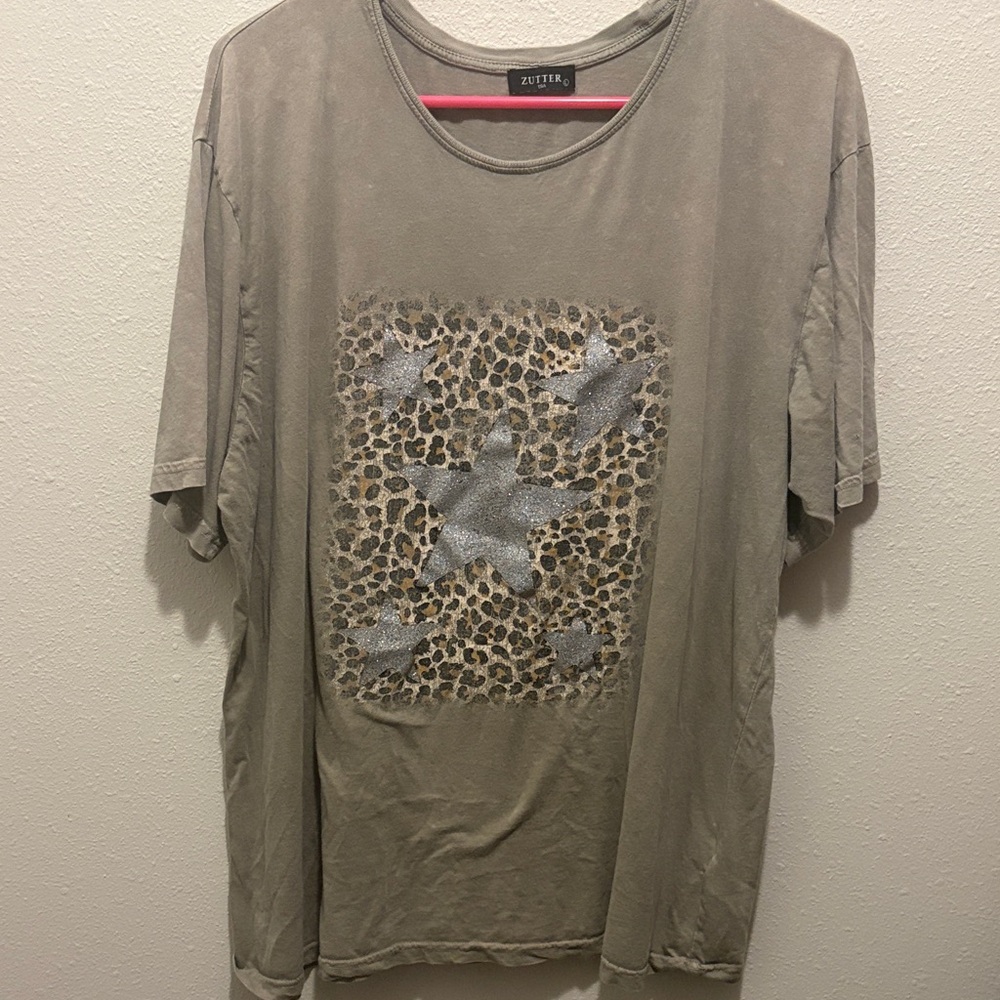 Zutter Tan Star Graphic Women's Tee